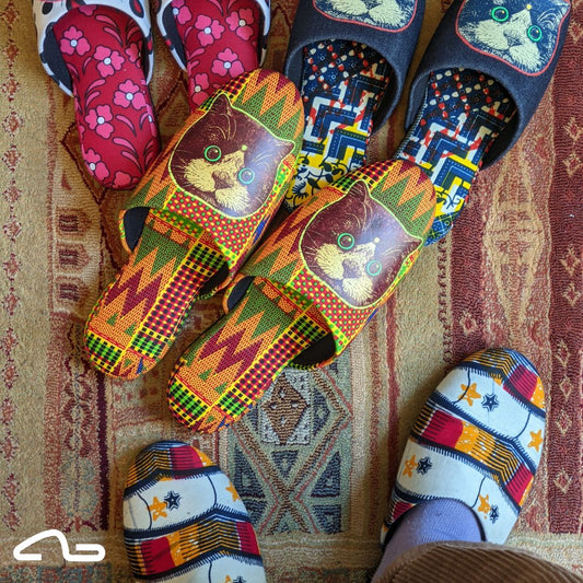 A fun and easy way to have guests take off their shoes inside the house
