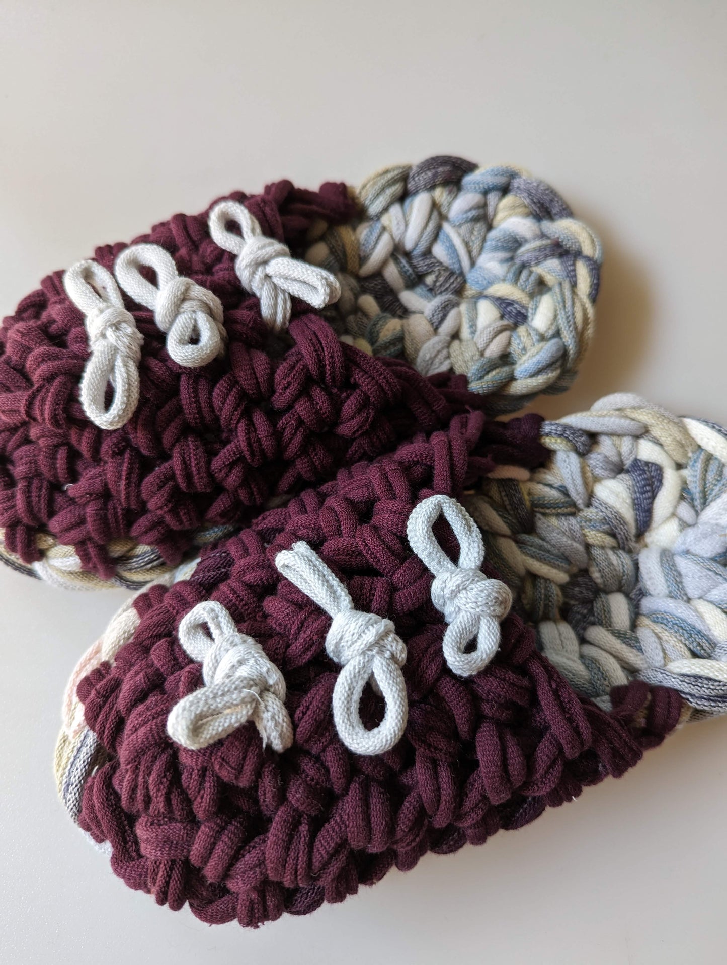 Medium | Knit up-cycle slippers 2023-M03 [Medium]