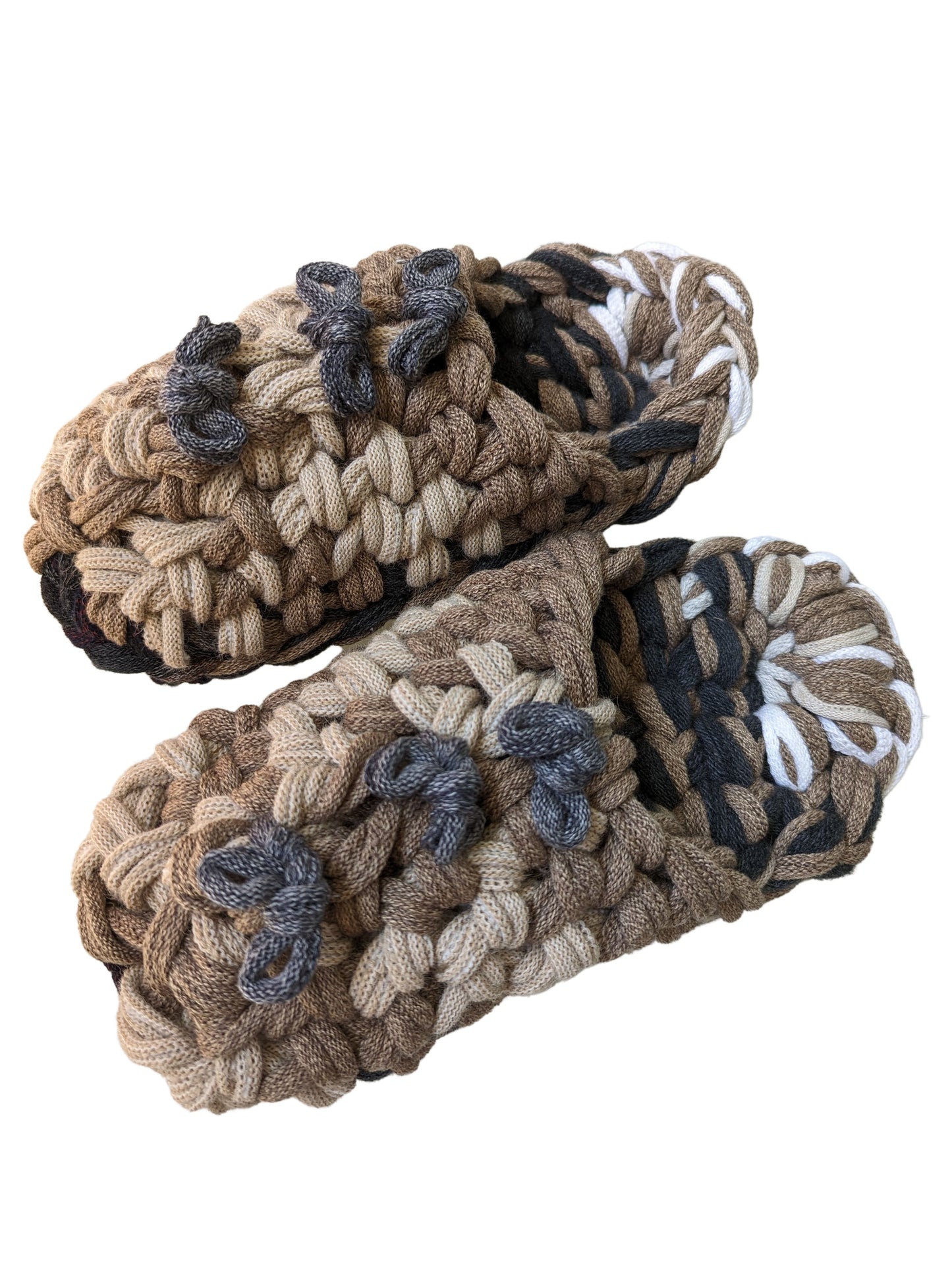 Large | Knit up-cycle slippers 2023-L27 [Large]