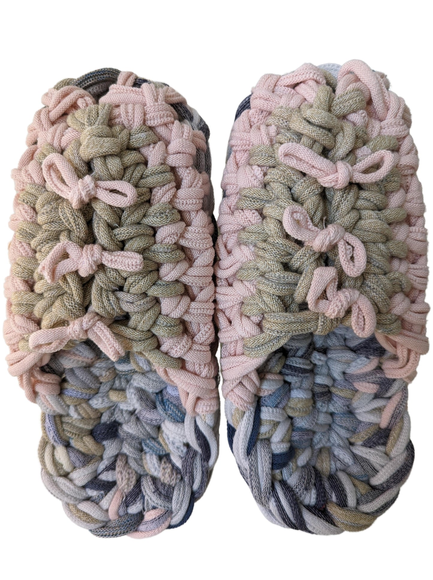 Large | Knit up-cycle slippers 2023-L35 [Large]