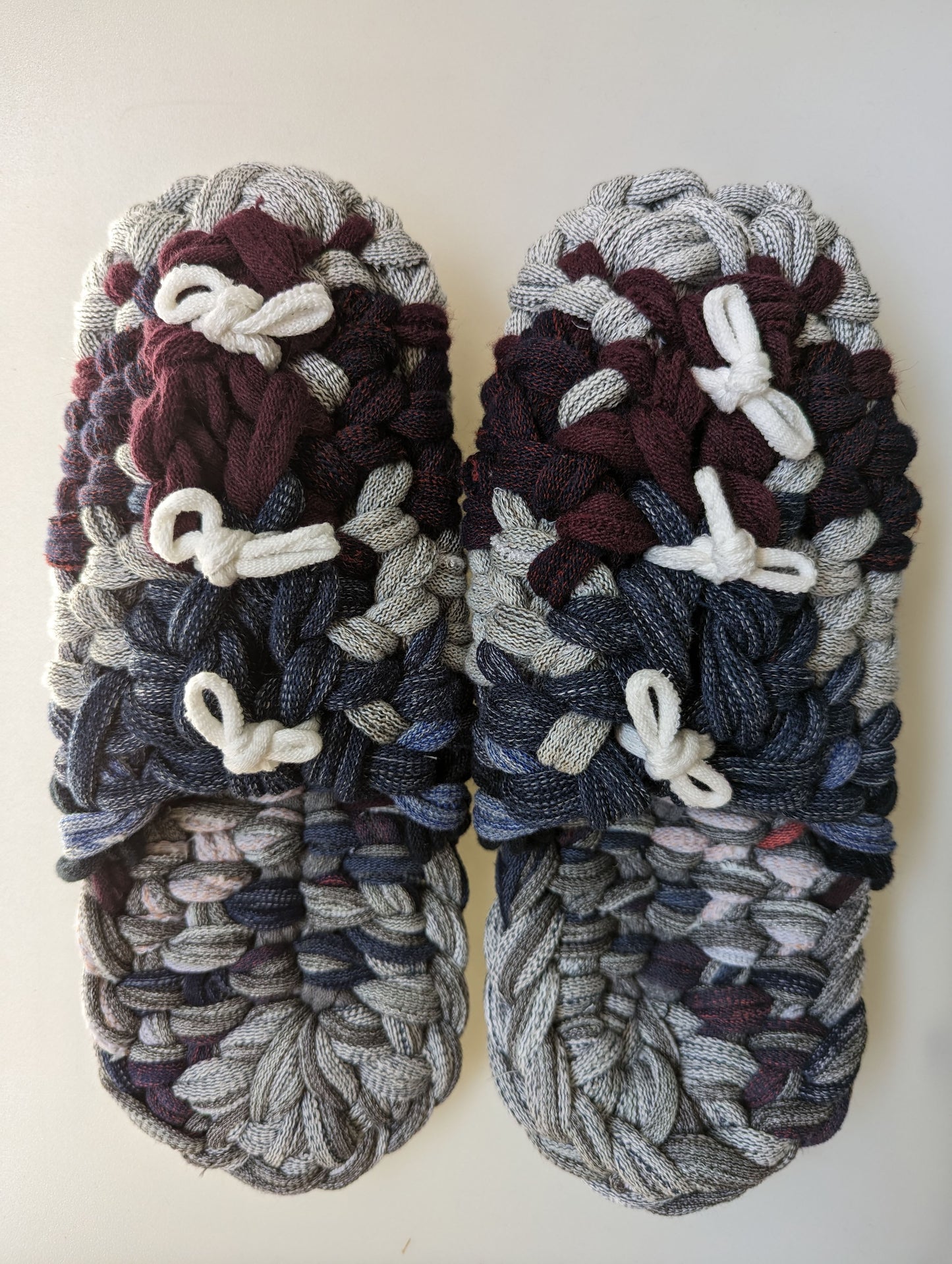 XL | Knit up-cycle slippers 2023-XL46 [XL]