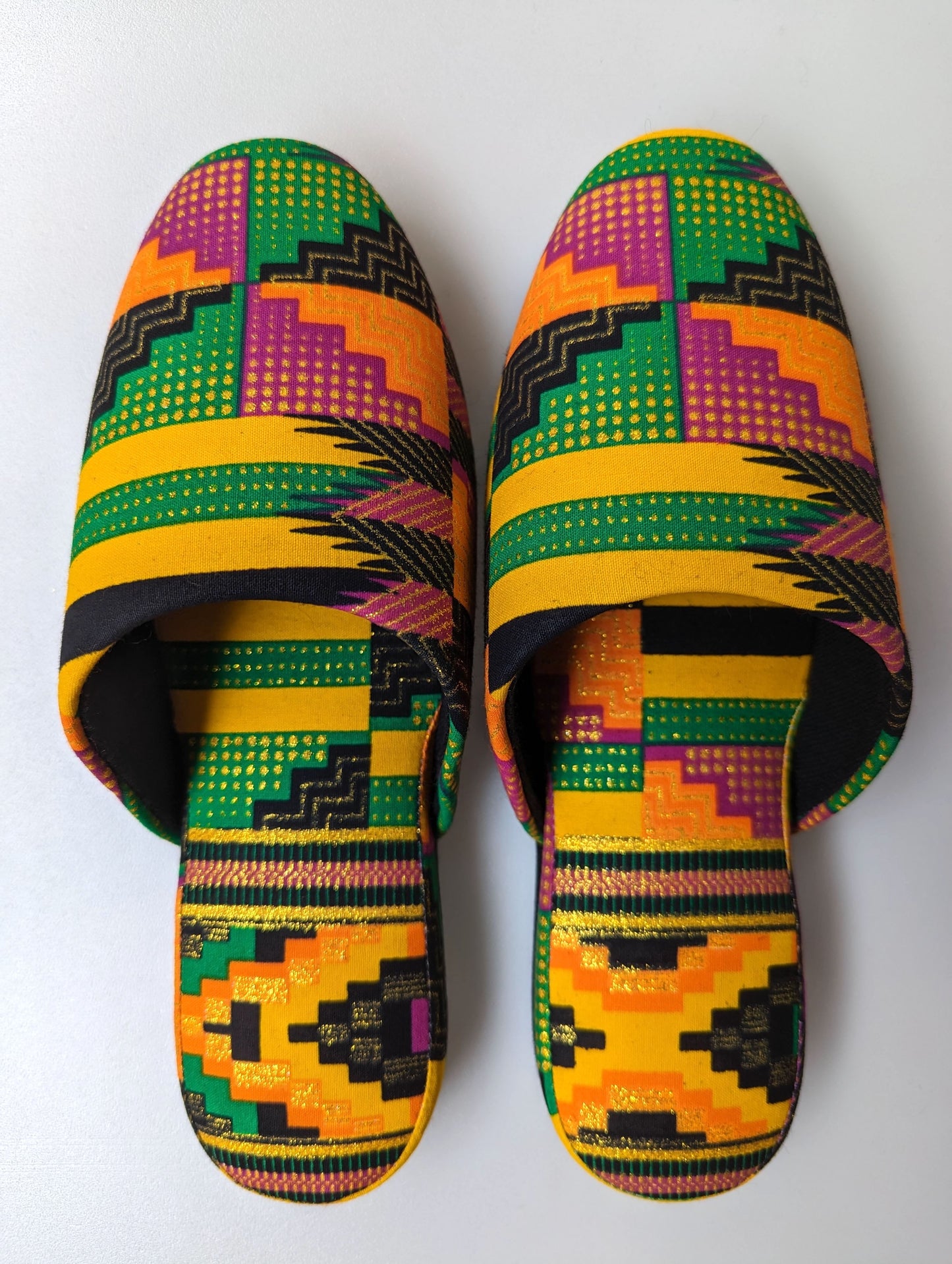 Medium | Print Mix Slippers 2023AW-M04 lamé