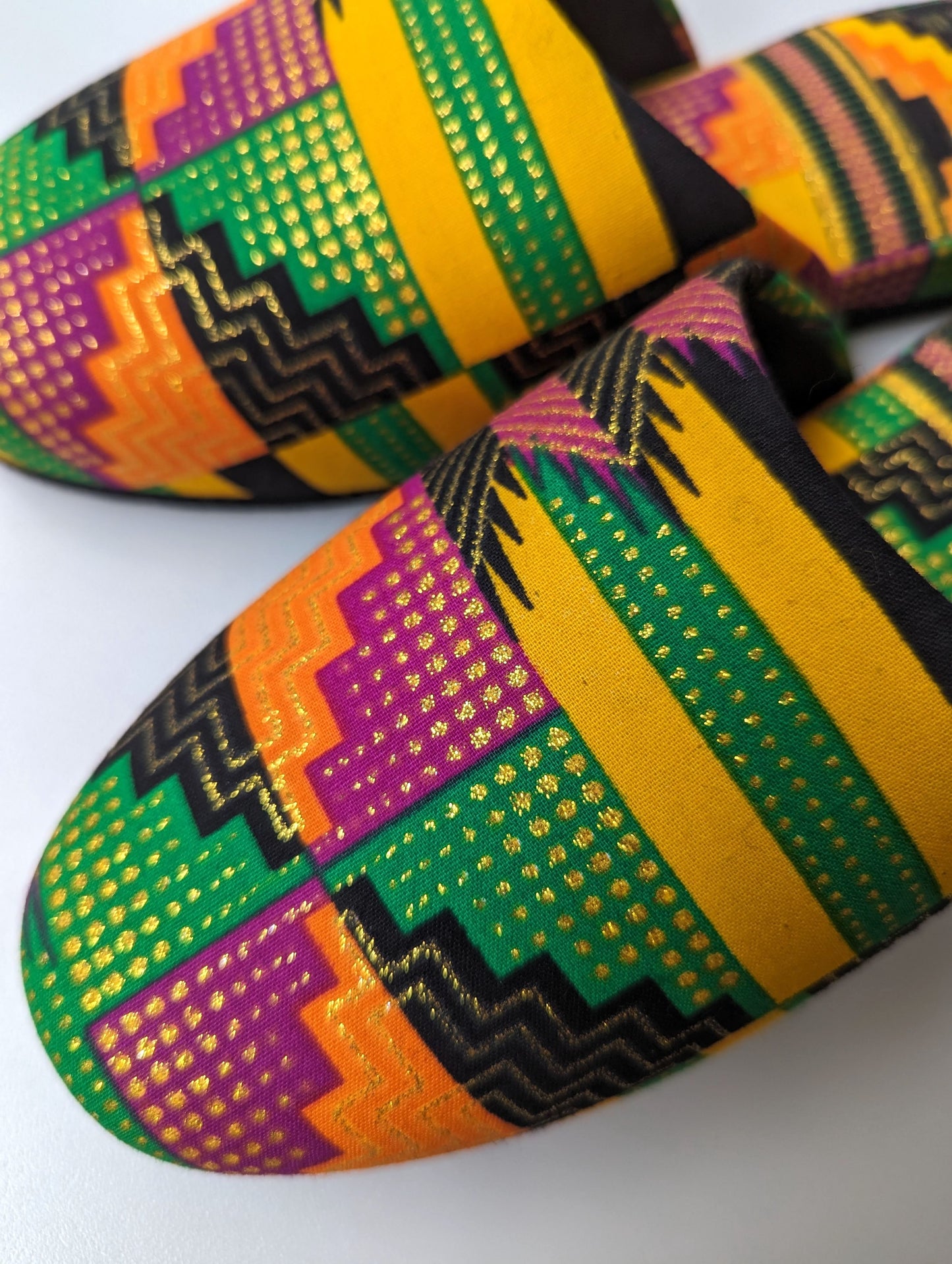 Medium | Print Mix Slippers 2023AW-M04 lamé