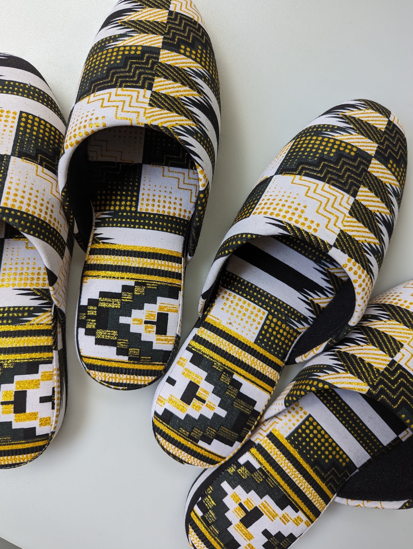 Medium | Print Mix Slippers 2023AW-M05 lamé