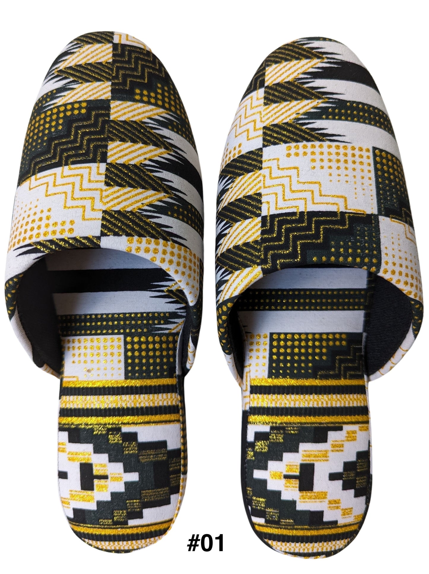 Medium | Print Mix Slippers 2023AW-M05 lamé