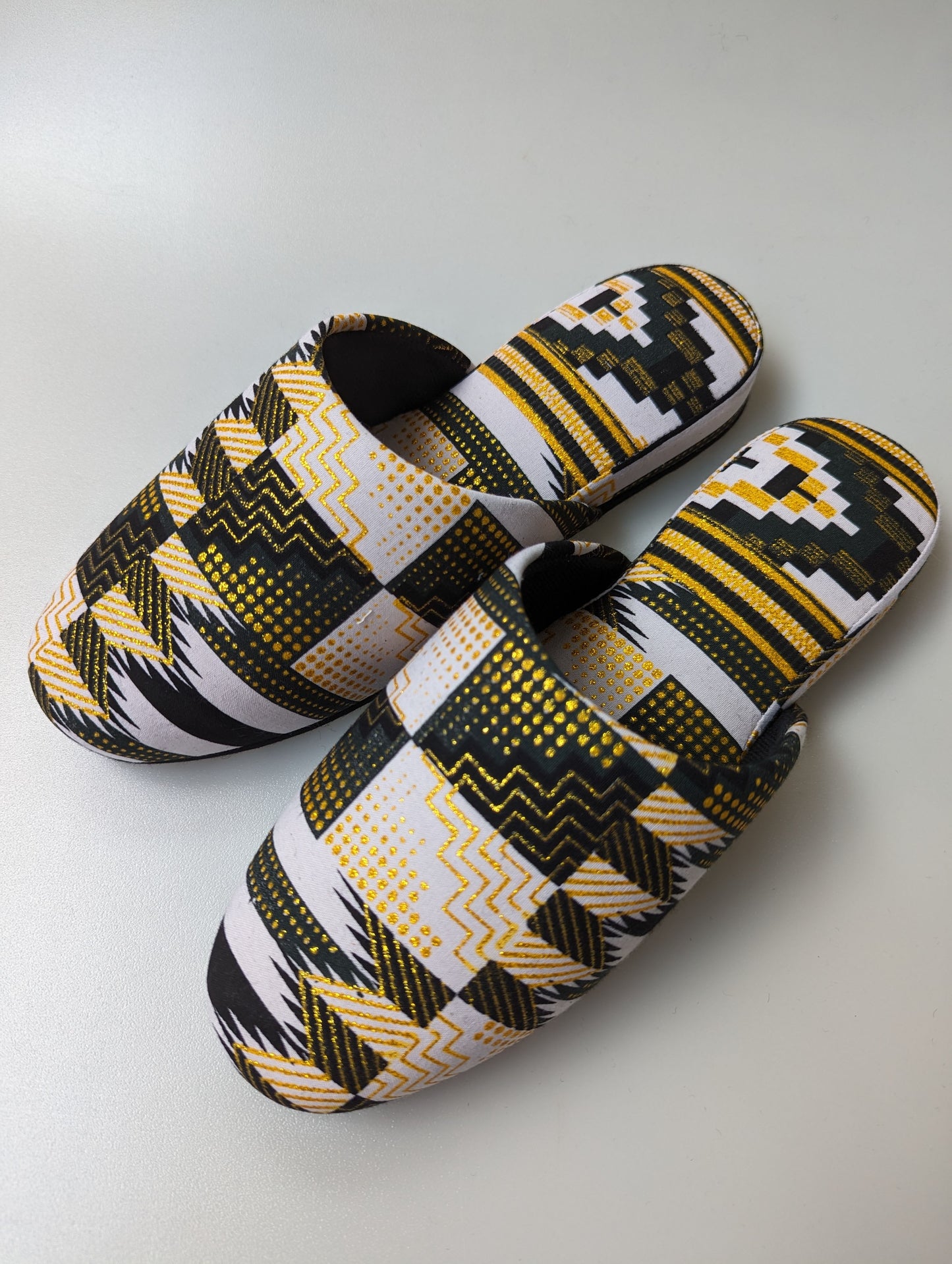 Medium | Print Mix Slippers 2023AW-M05 lamé