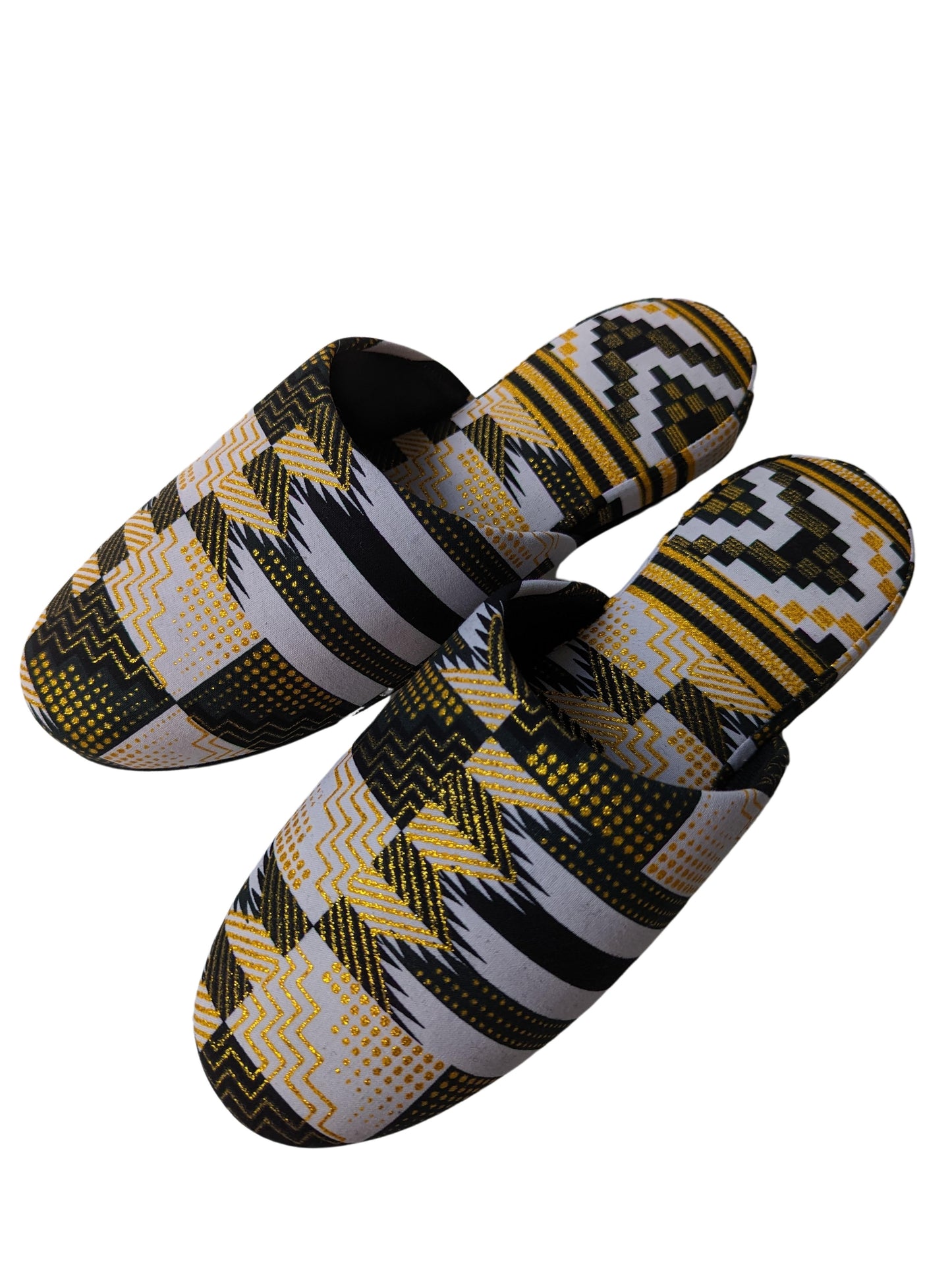 Large | Print Mix Slippers 2023AW-L05 lamé