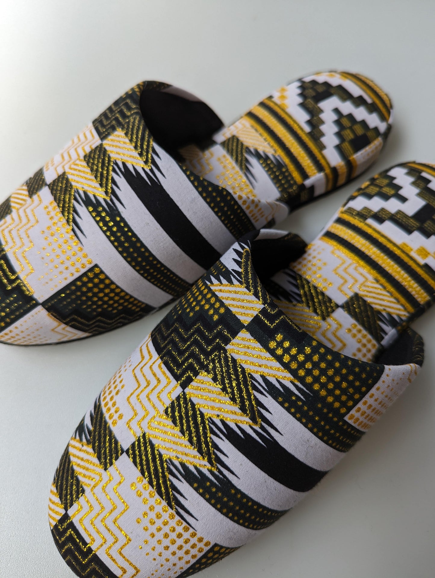 Large | Print Mix Slippers 2023AW-L05 lamé