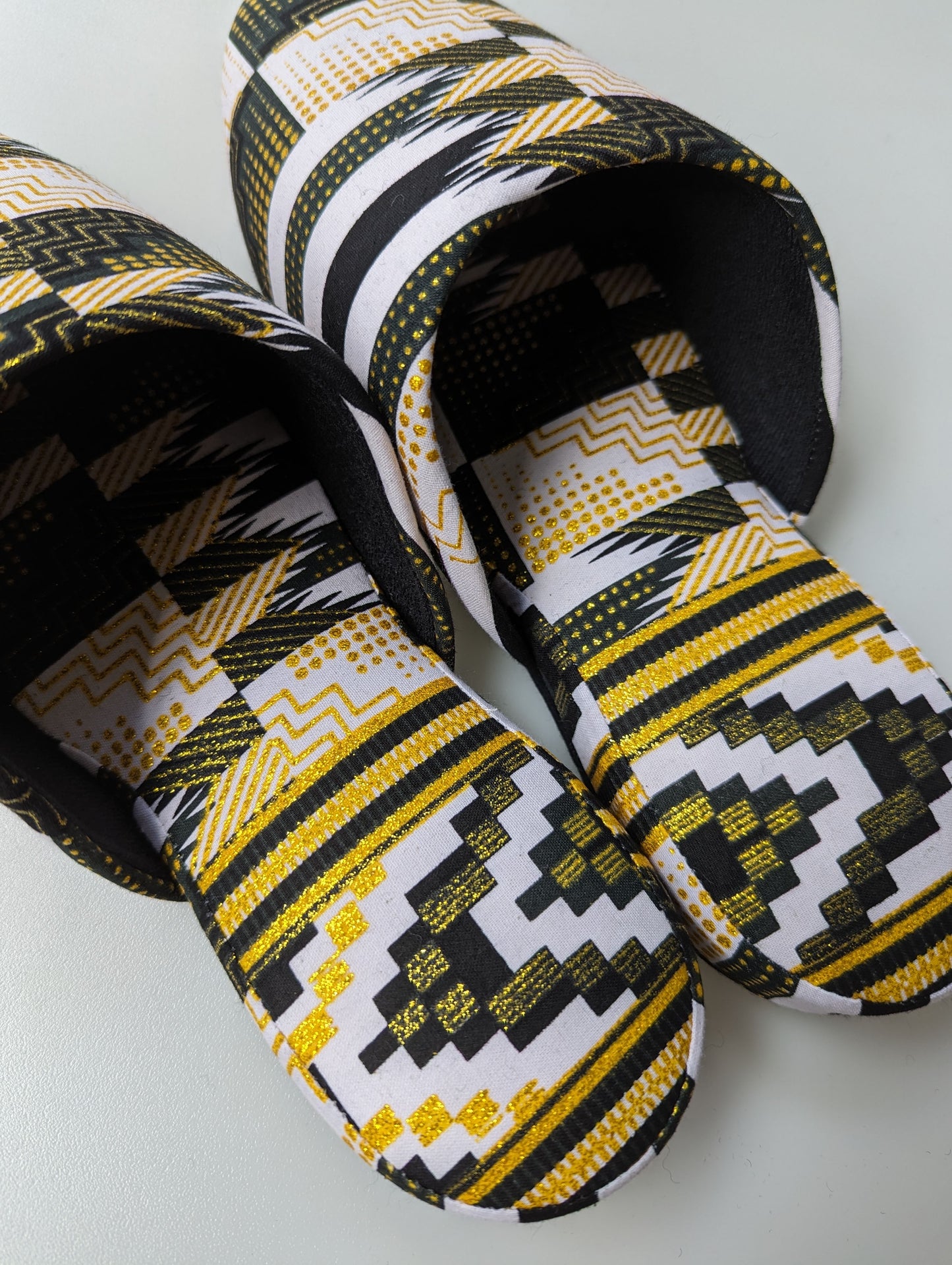 Large | Print Mix Slippers 2023AW-L05 lamé