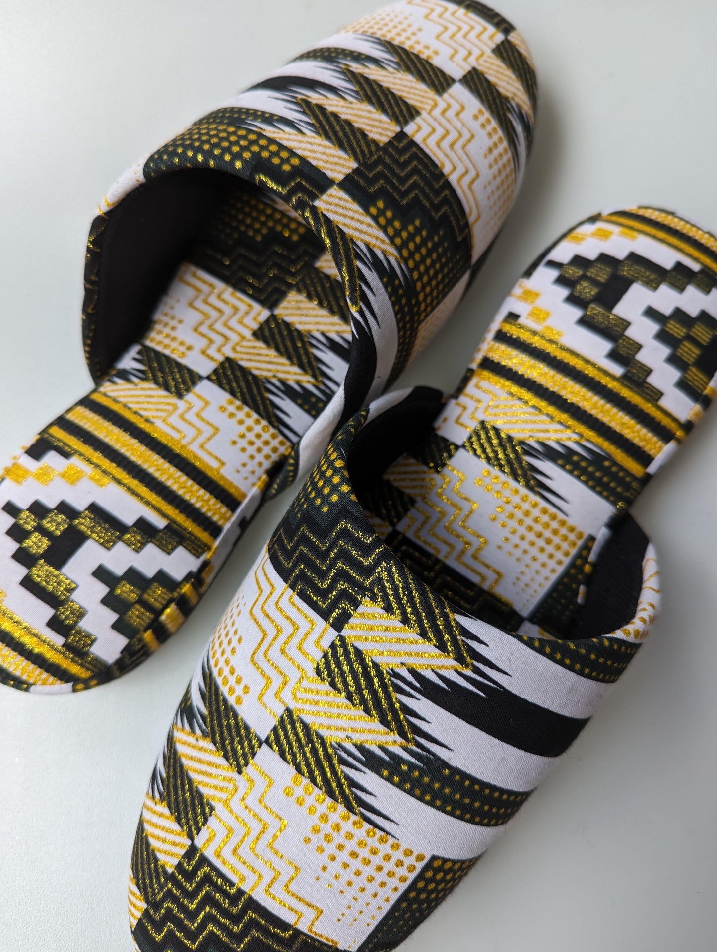 Large | Print Mix Slippers 2023AW-L05 lamé