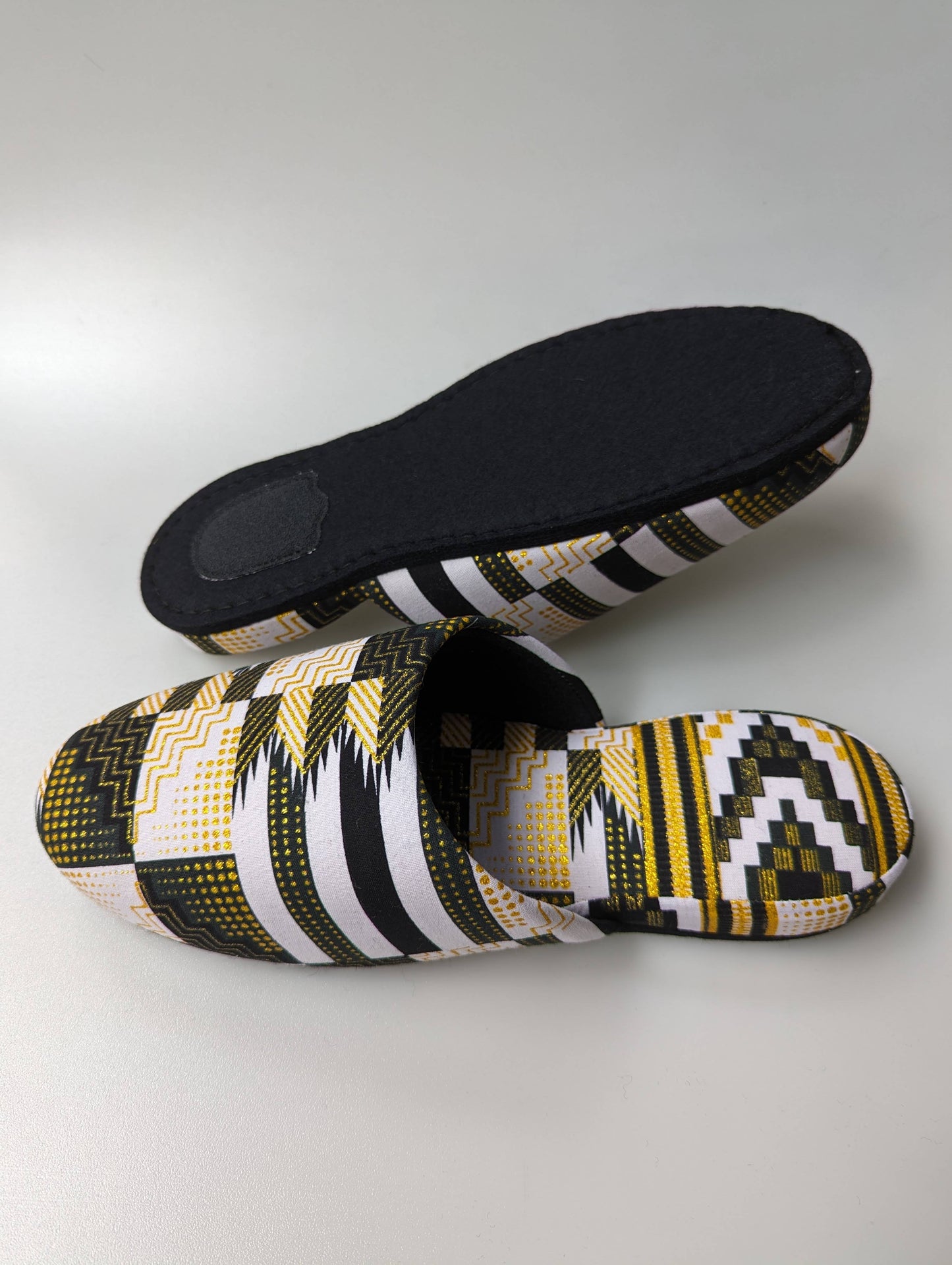 Large | Print Mix Slippers 2023AW-L05 lamé