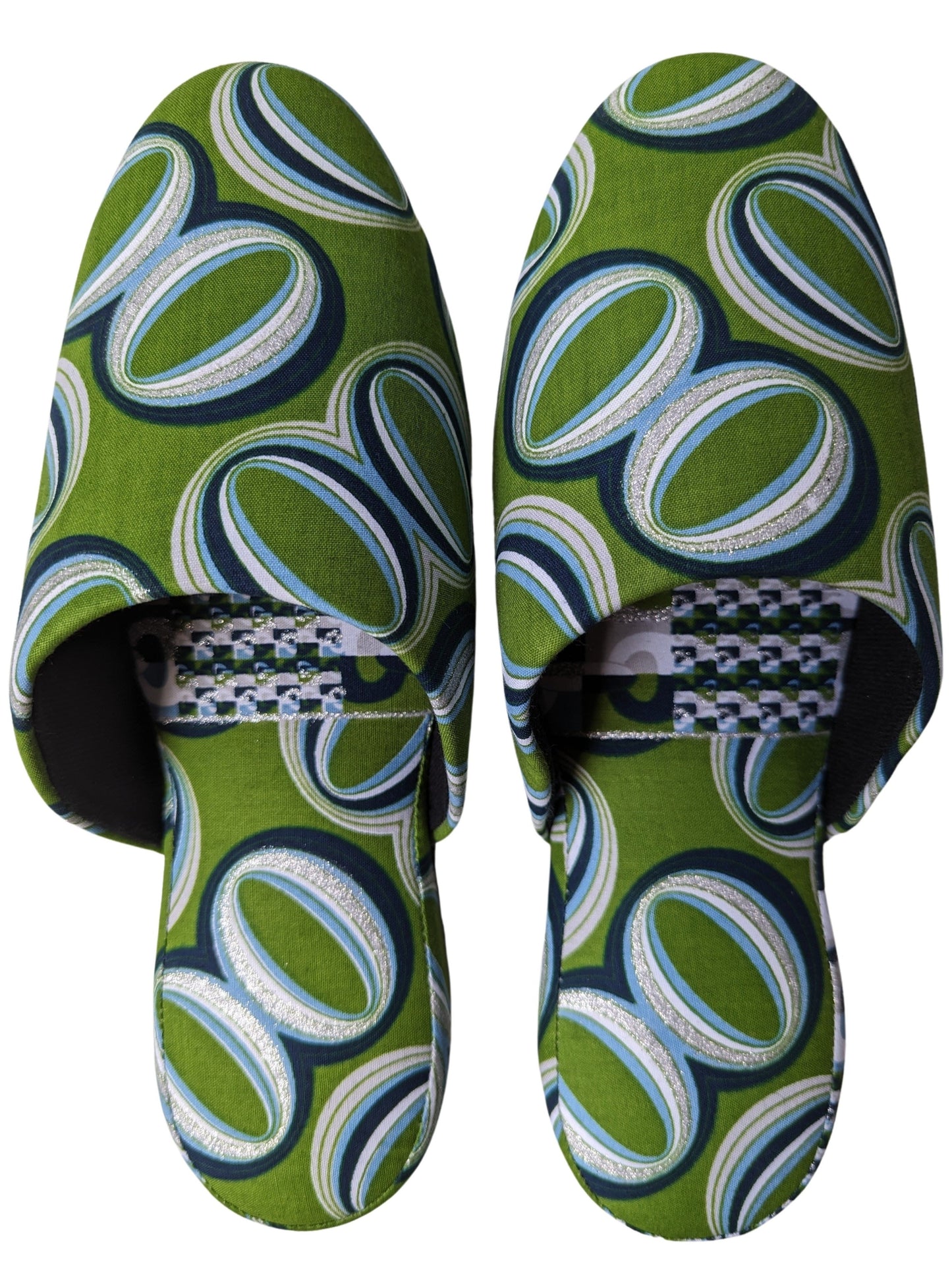 Large | Print Mix Slippers 2023AW-L08 lamé