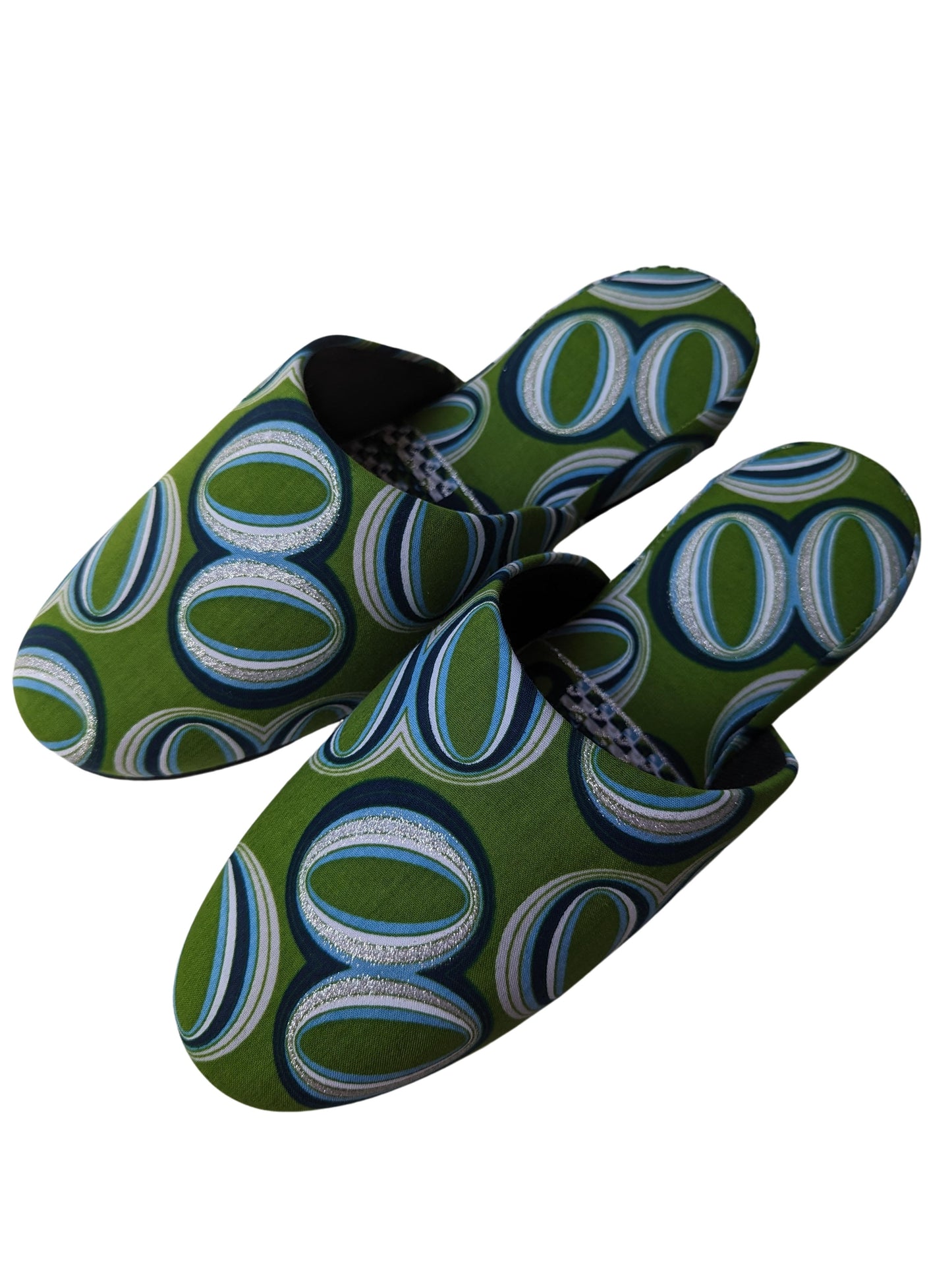 Large | Print Mix Slippers 2023AW-L08 lamé