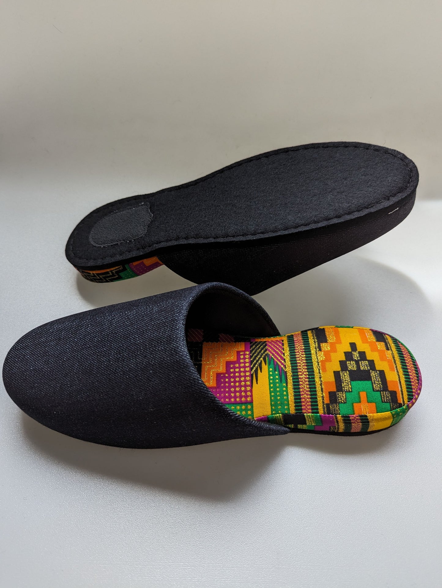 SALE Large | Denim Mix Slippers 2023AW-L04 lamé