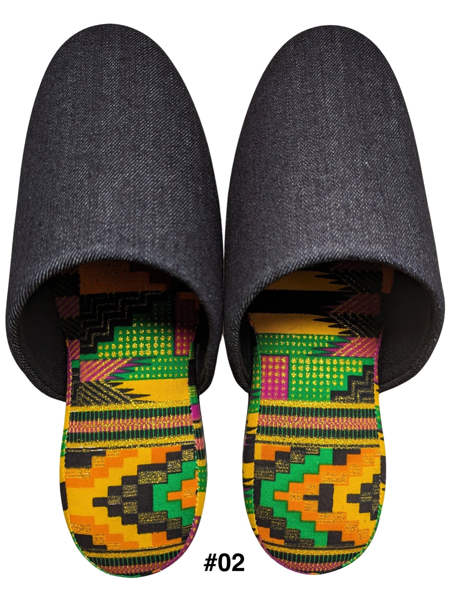 SALE Large | Denim Mix Slippers 2023AW-L04 lamé