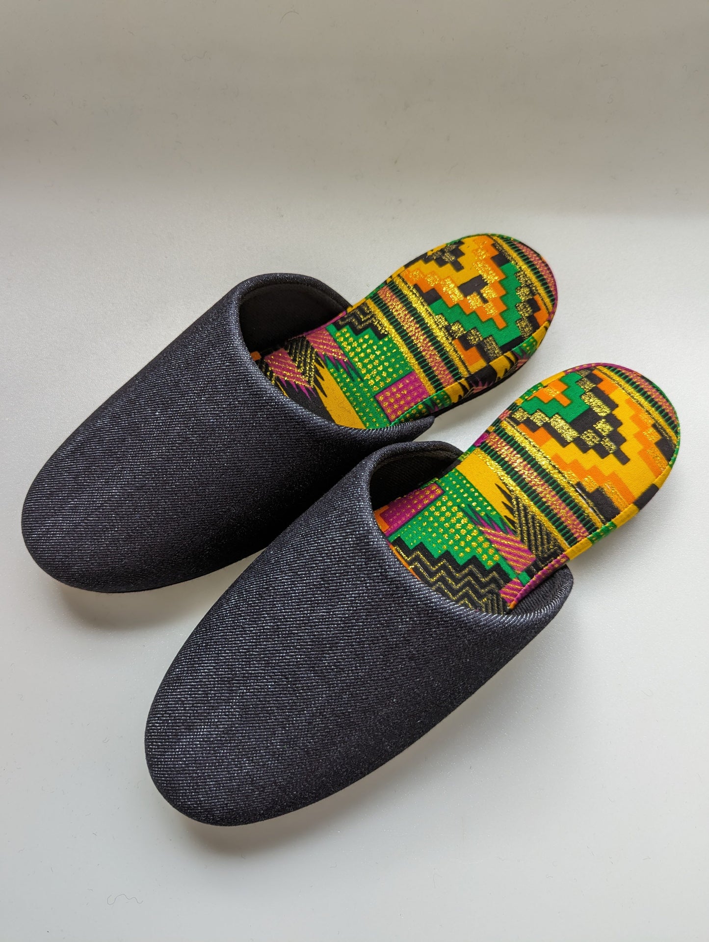 Large | Denim Mix Slippers 2023AW-L04 lamé