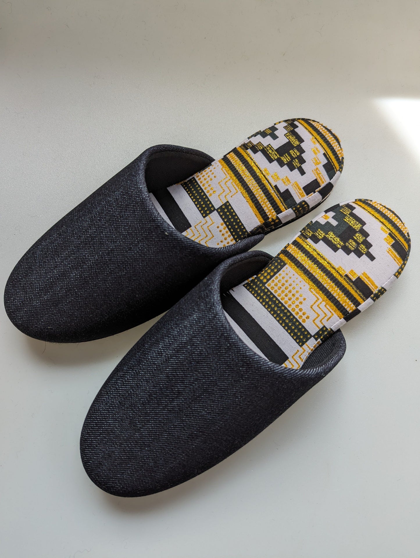 Large | Denim Mix Slippers 2023AW-L05 lamé