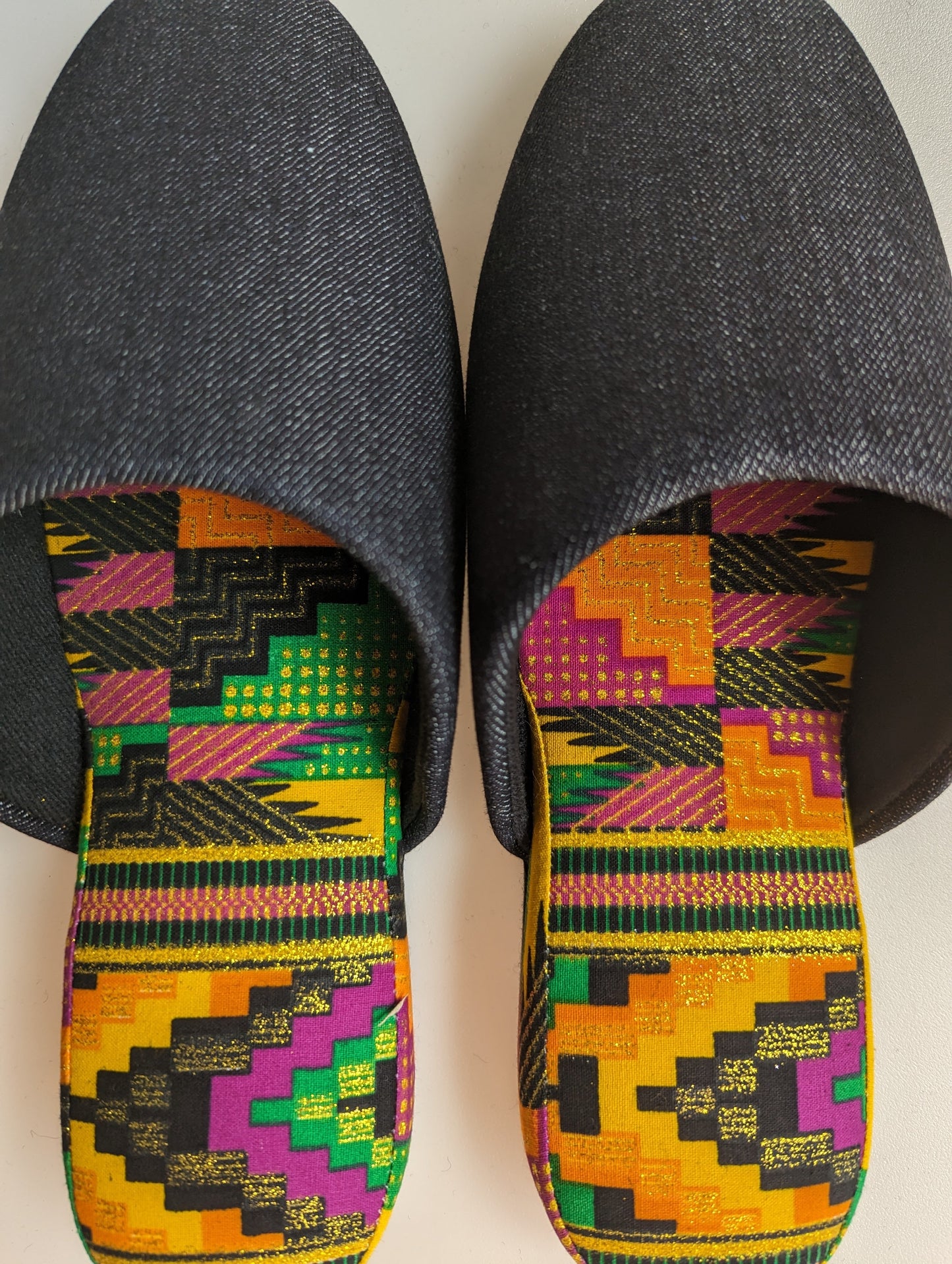 Medium | Denim Mix Slippers 2023AW-M04 lamé