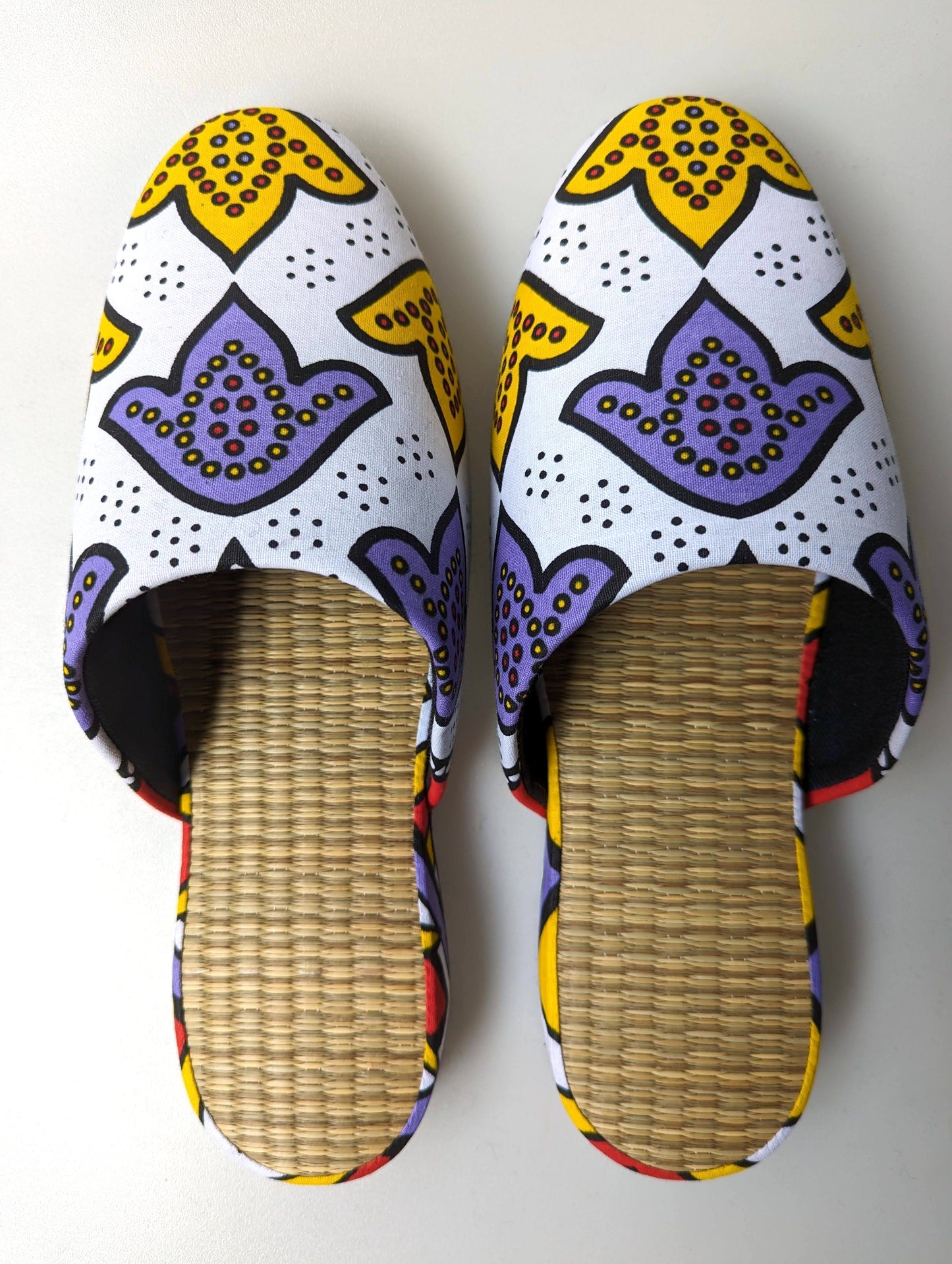 Large Tatami Print Mix Slippers 2024SS-L01