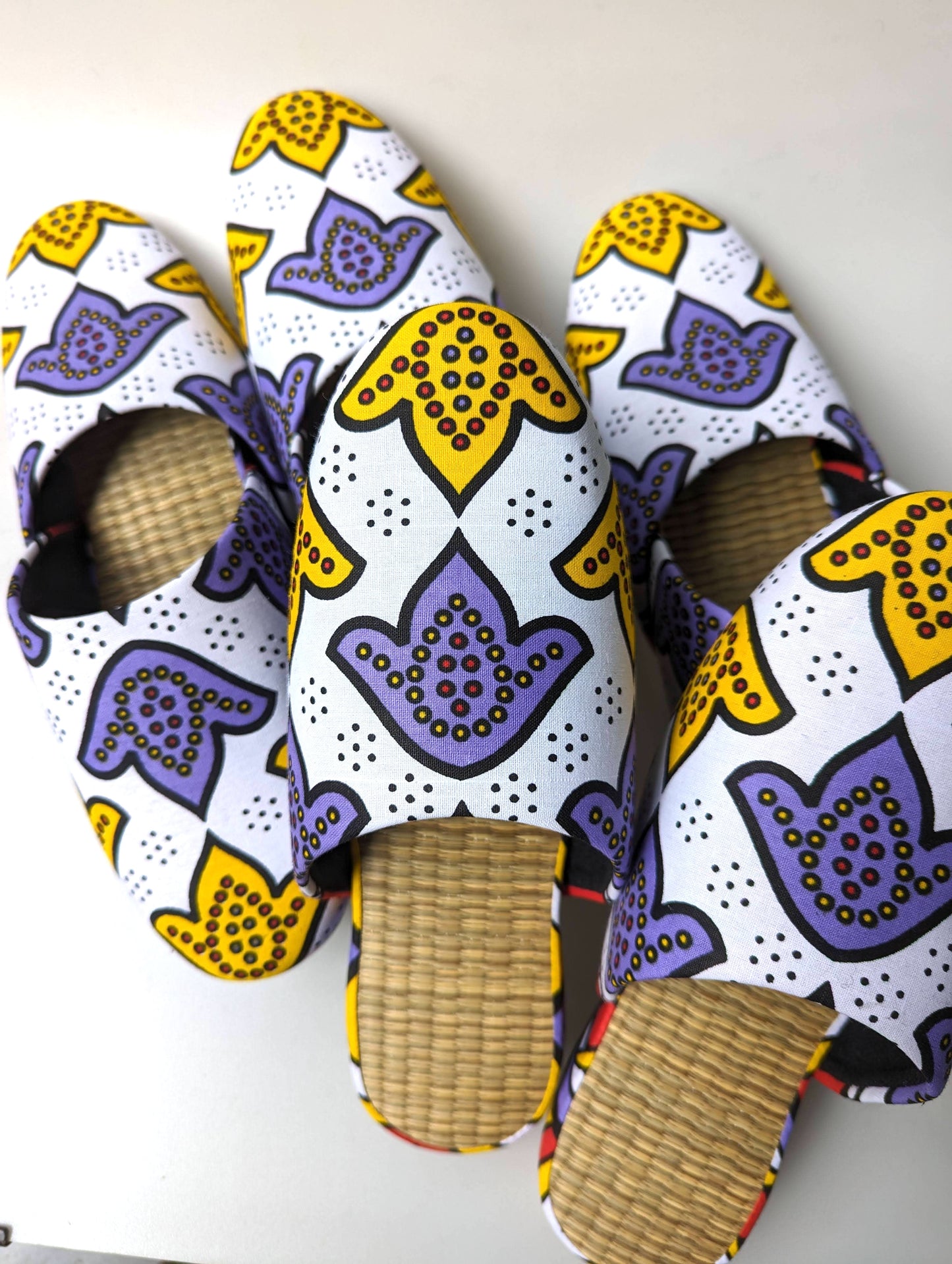 Large Tatami Print Mix Slippers 2024SS-L01