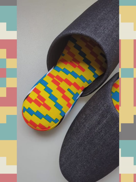 SALE Large | Denim Mix Slippers 2023AW-L03