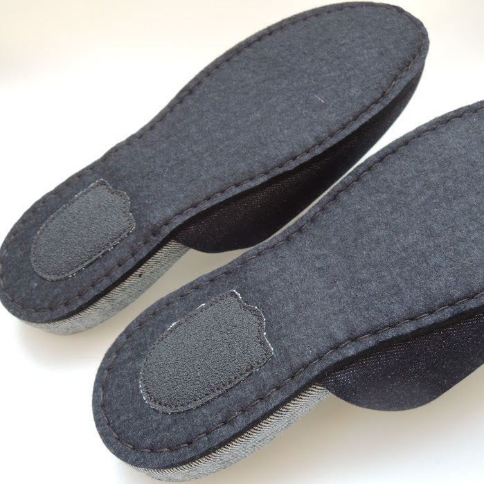 Denim Hiroshima Slippers Simple / 3 size - Heiwa Slipper