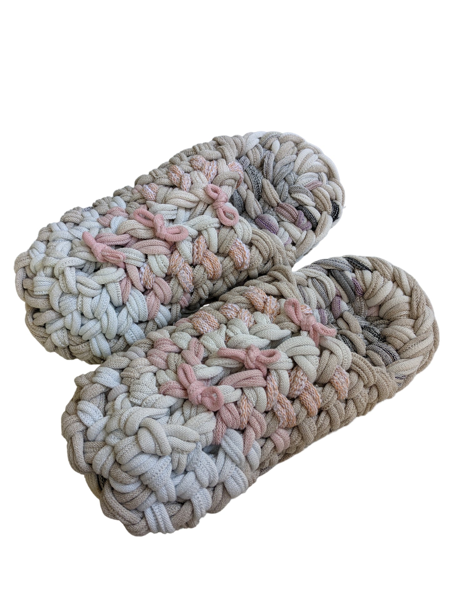 Large | Knit upcycle slippers 2021-L27 [Large]