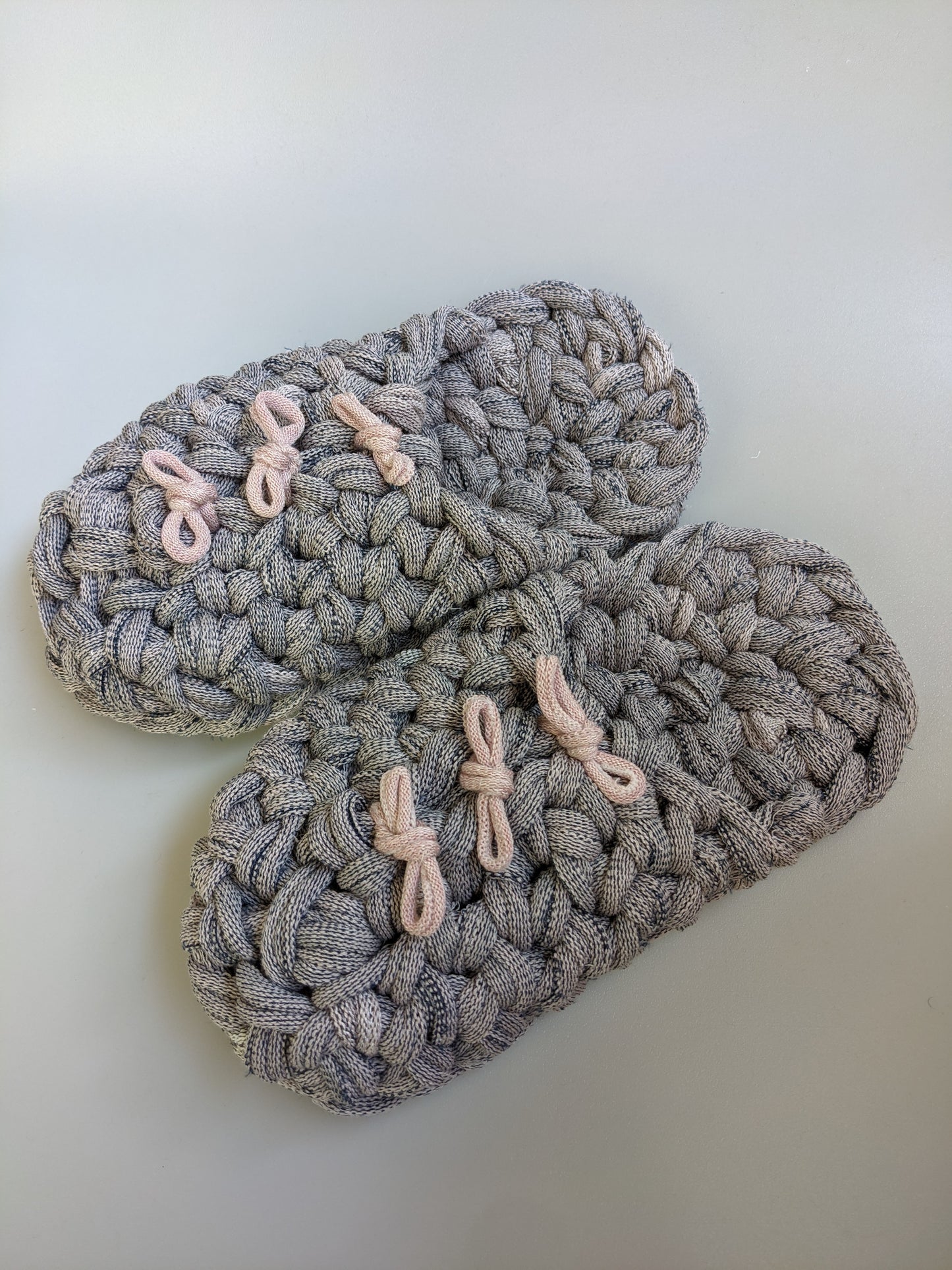 Large | Knit upcycle slippers 2021-L31 [Large]