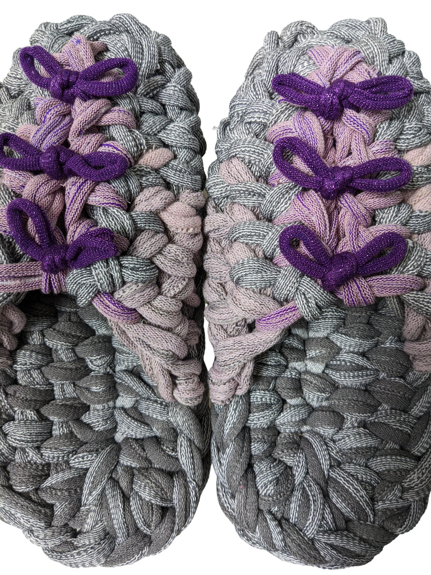 Large | Knit upcycle slippers 2022-L69 [Large]