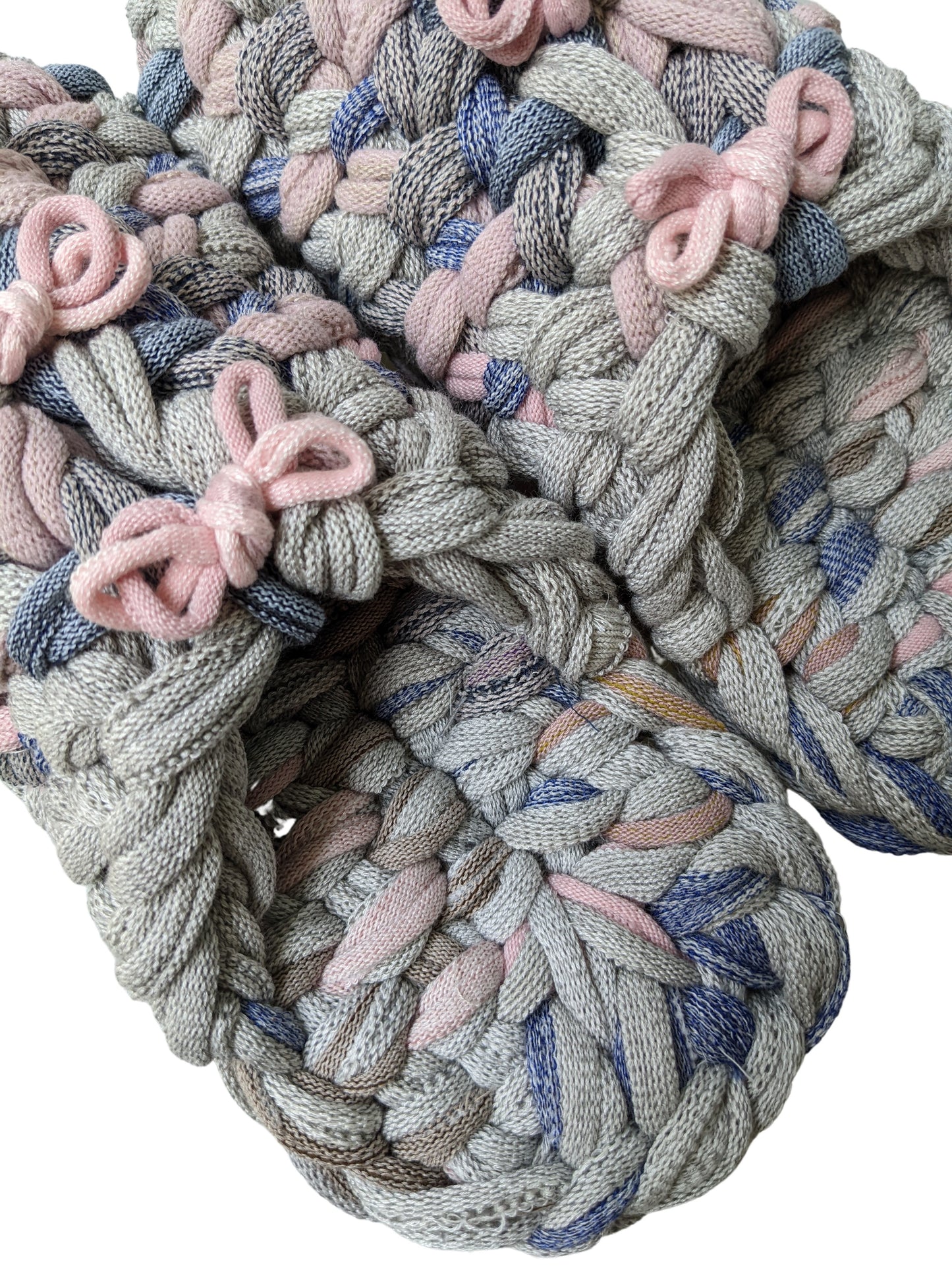Large | Knit upcycle slippers 2022-L76 [Large]