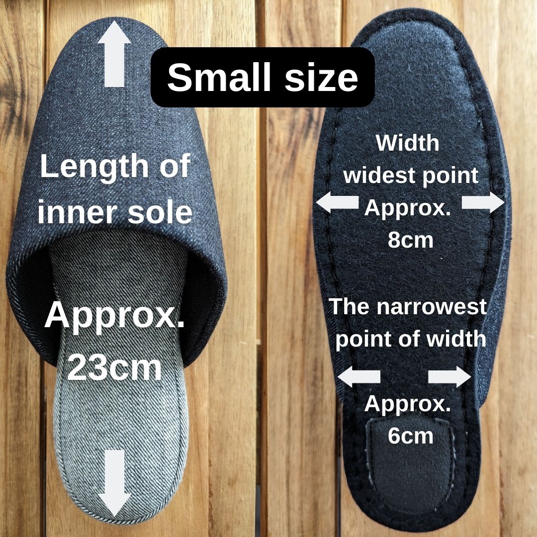 Denim Hiroshima Slippers Simple 4 size [Small / Medium / Large / XL]