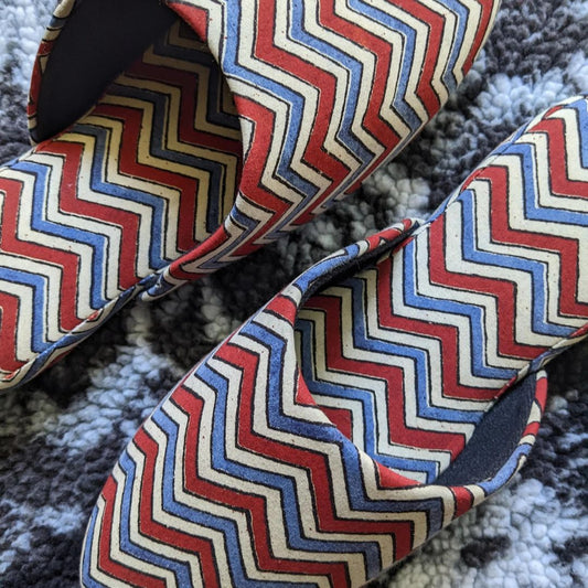 Hausschuhe mit Zickzack-Muster | Heiwa Slipper | Hausschuhe, hergestellt in Japan
