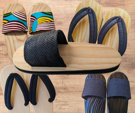 Comfort and care of beautiful Japanese wooden slippers