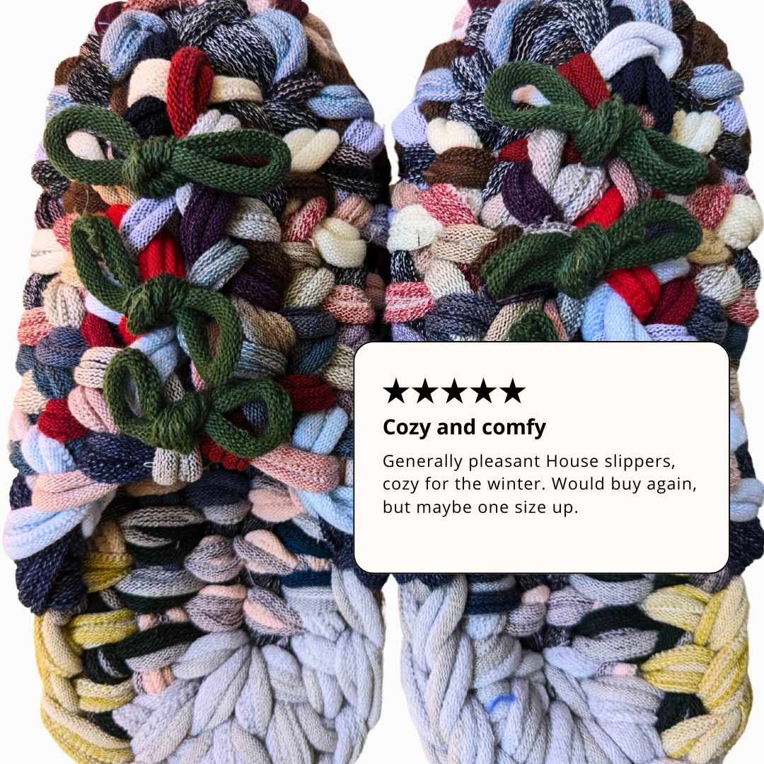 REVIEW | Knit up-cycle slippers 2024-L62 01/08/25