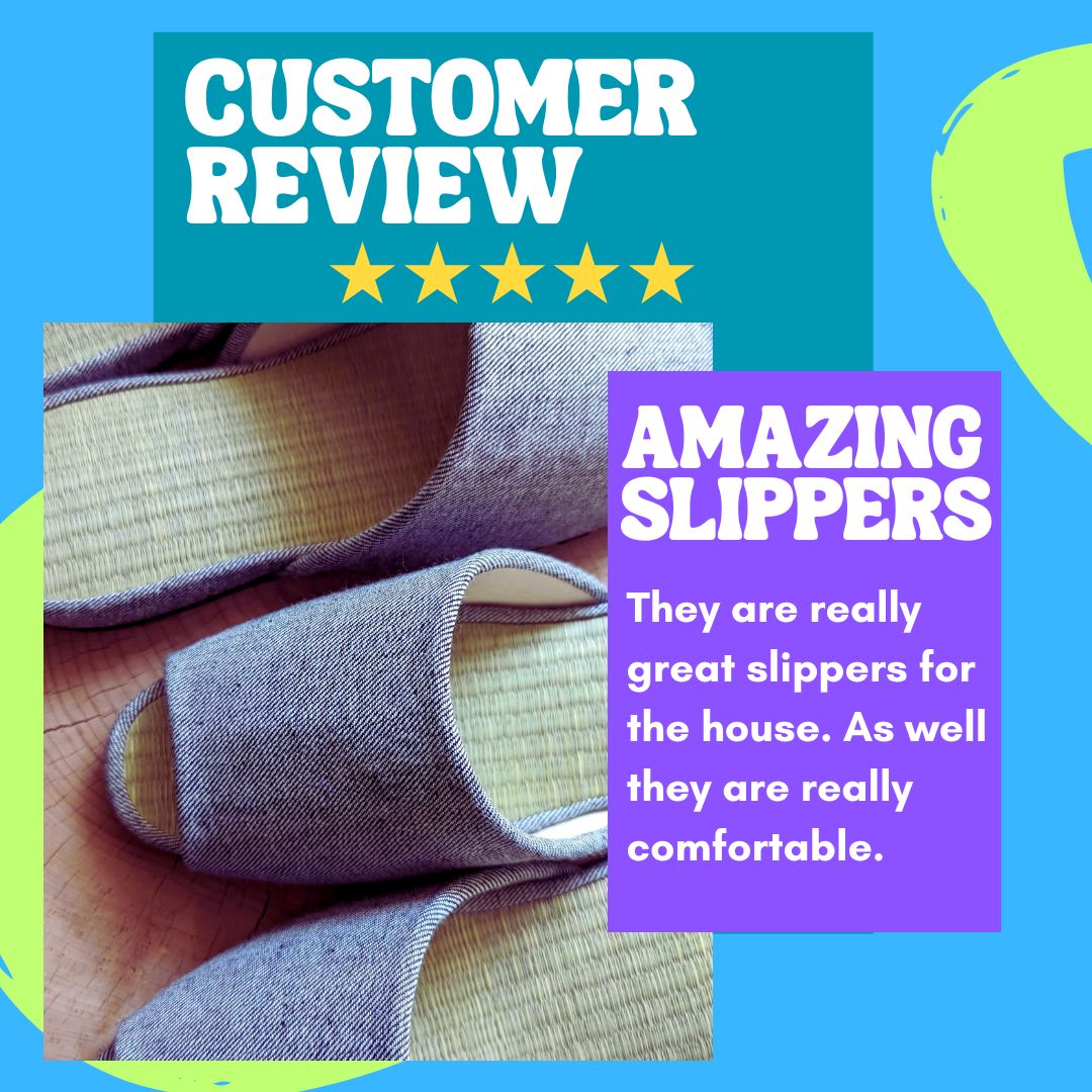 Product review | Open-toe TATAMI Denim Slippers B-Type