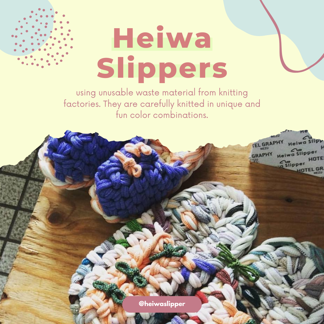 Knit up-cycle slippers | Heiwa Slipper