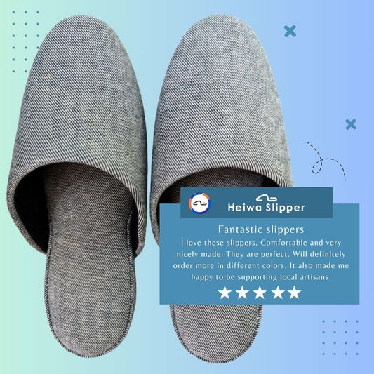 Review | Denim Hiroshima Slippers Simple B-type