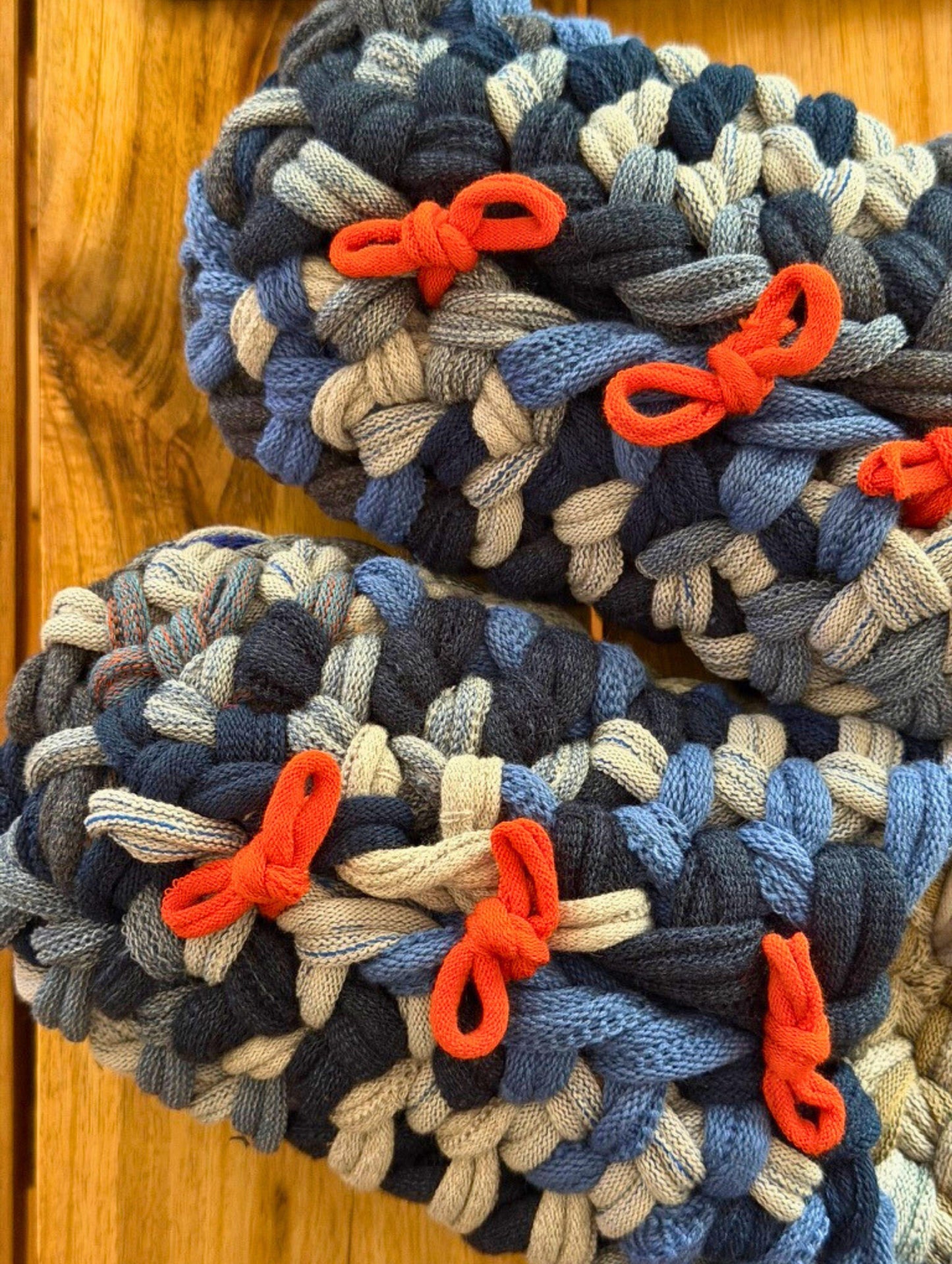 Large | Knit up-cycle slippers 2025-Large32 [Large]