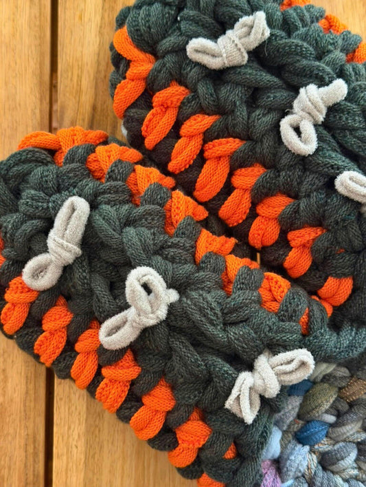 XL | Knit up-cycle slippers 2025-XL04 [XL]