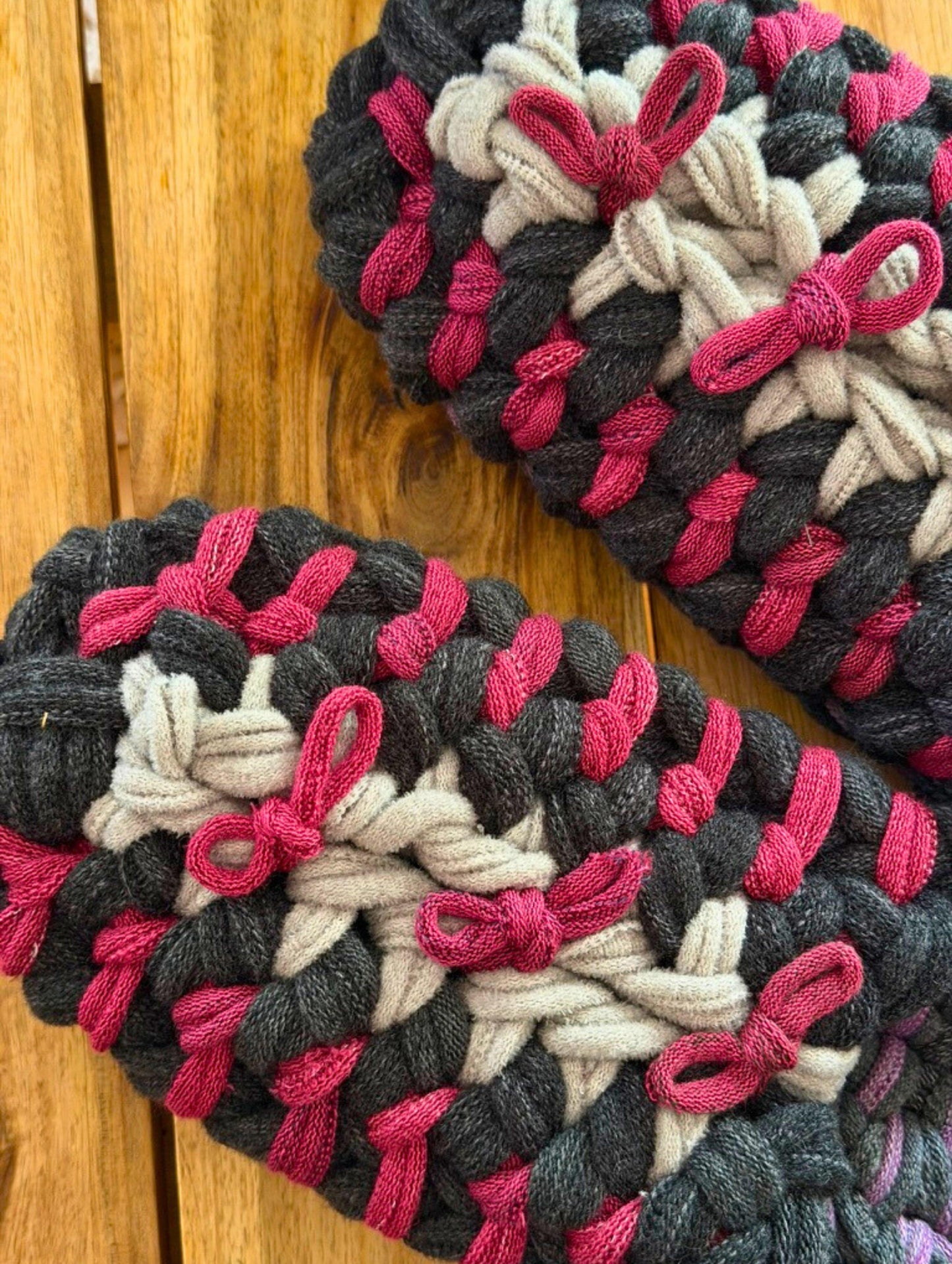 XL | Knit up-cycle slippers 2025-XL10 [XL]