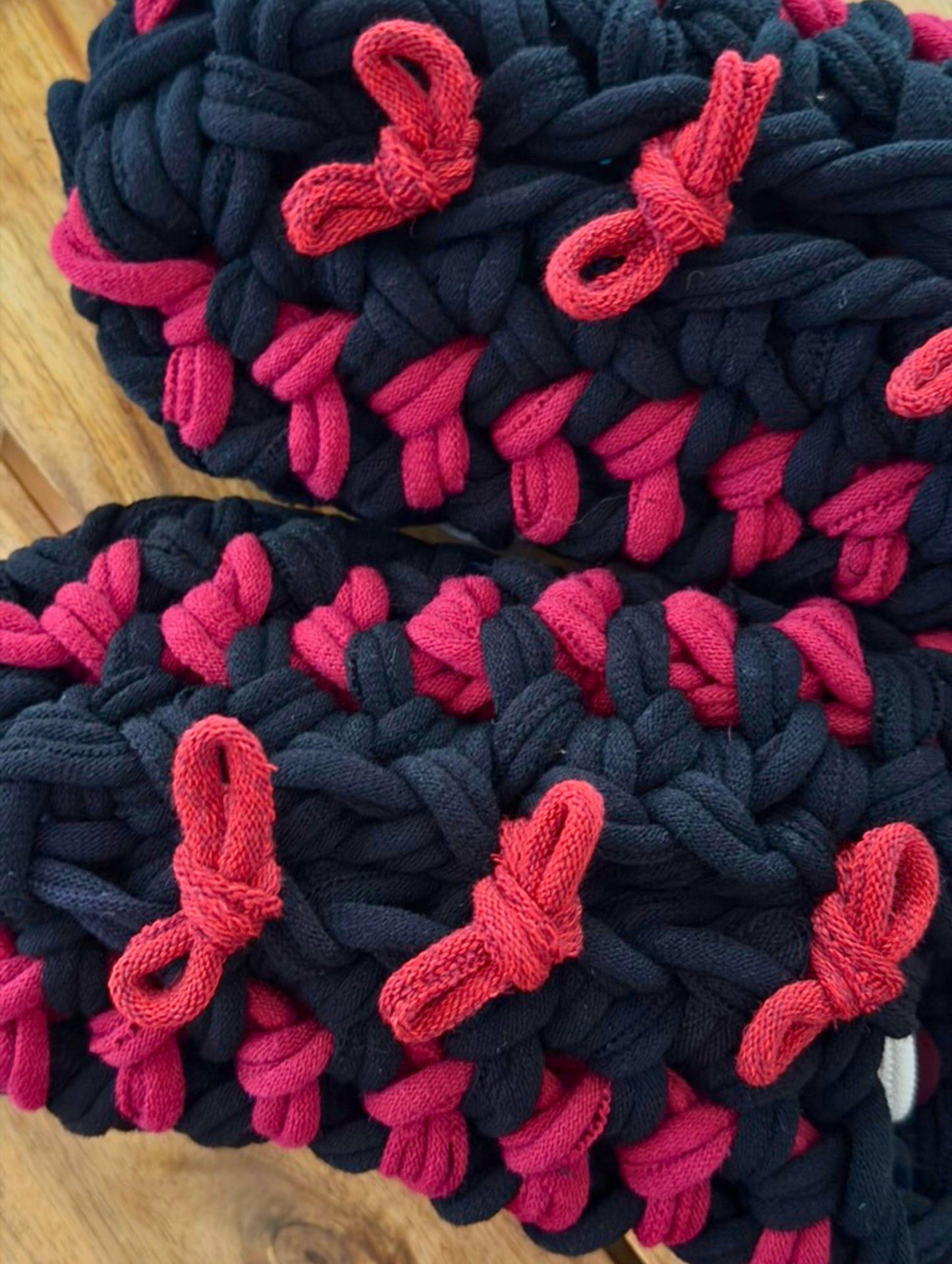 XL | Knit up-cycle slippers 2025-XL22 [XL]