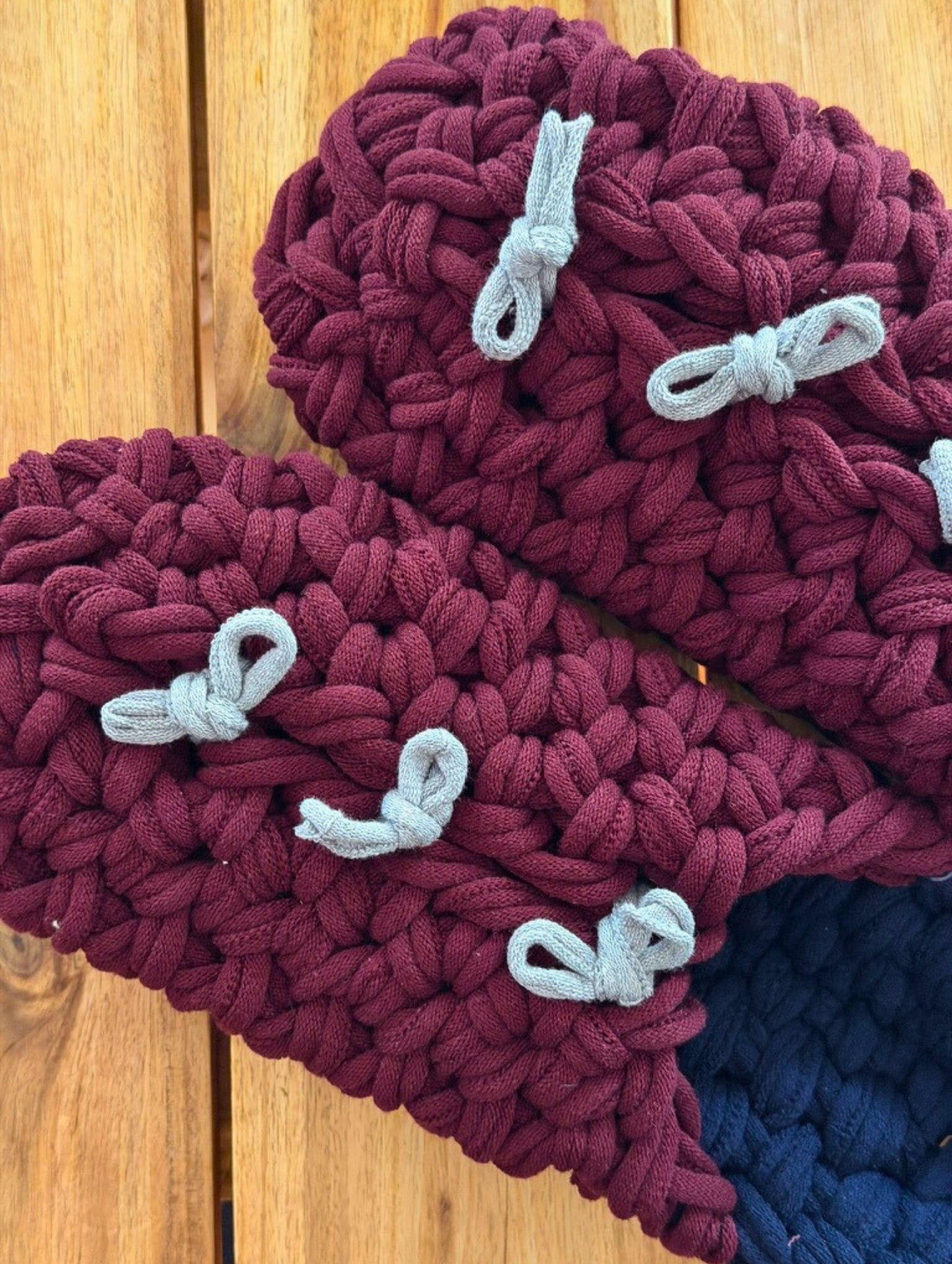 XL | Knit up-cycle slippers 2025-XL03 [XL]