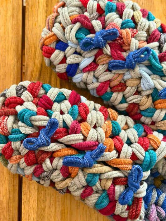 XL | Knit up-cycle slippers 2025-XL05 [XL]