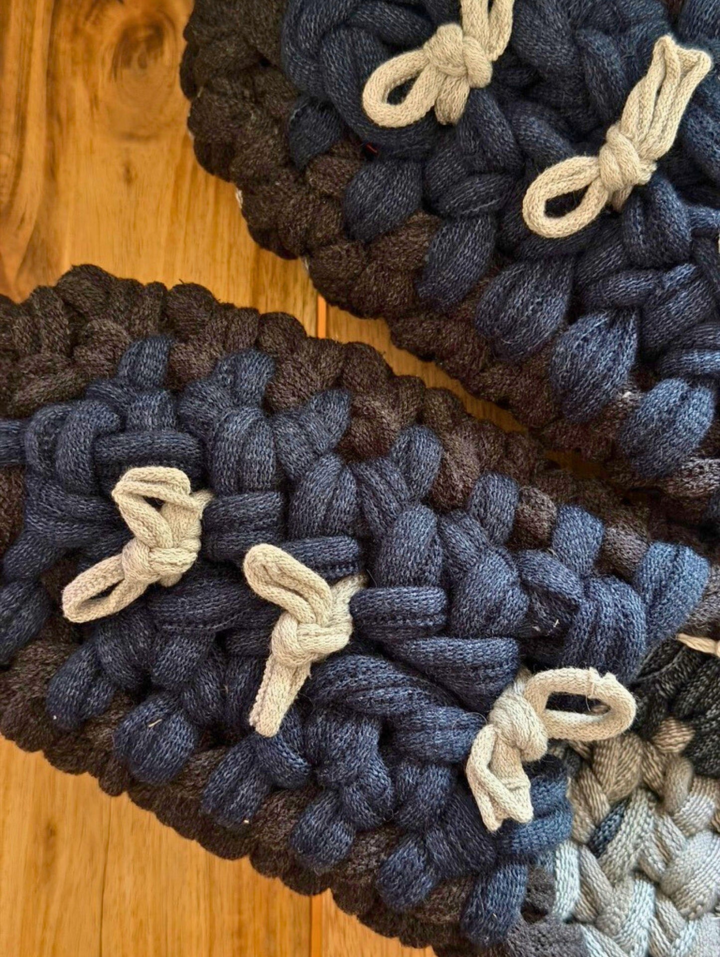 Large | Knit up-cycle slippers 2025-Large46 [Large]