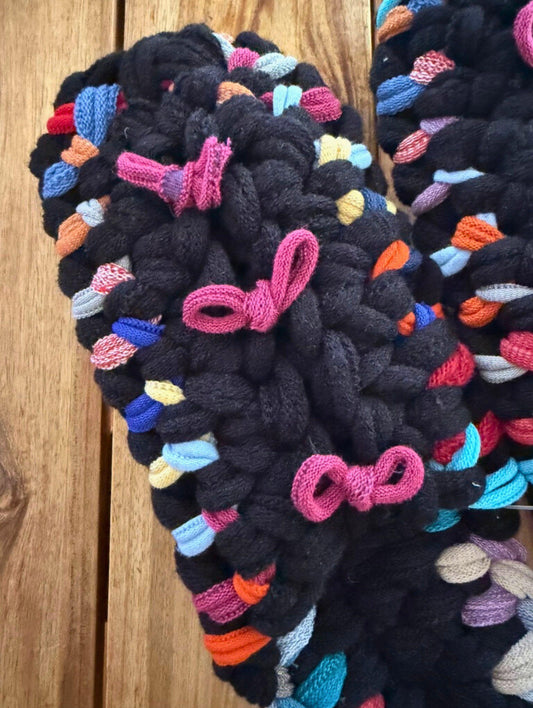 XL | Knit up-cycle slippers 2025-XL21 [XL]