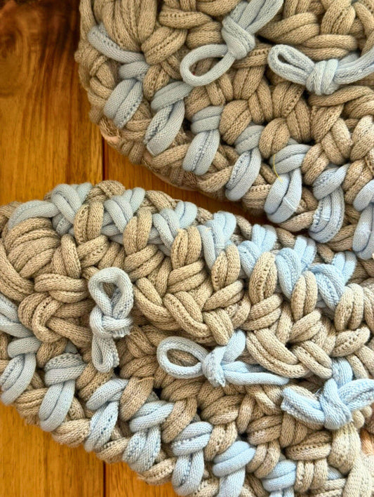 Large | Knit up-cycle slippers 2025-Large45 [Large]