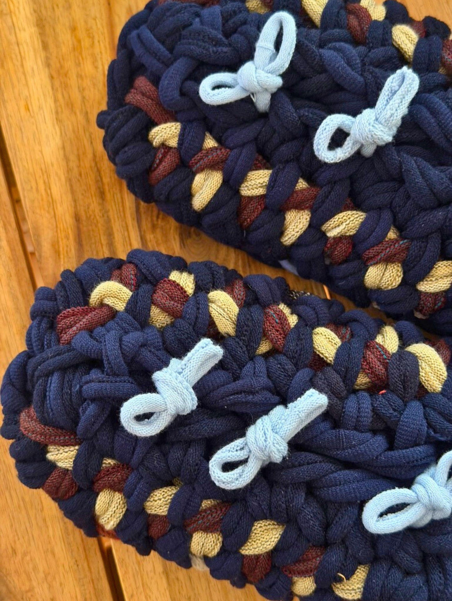 XL | Knit up-cycle slippers 2025-XL13 [XL]