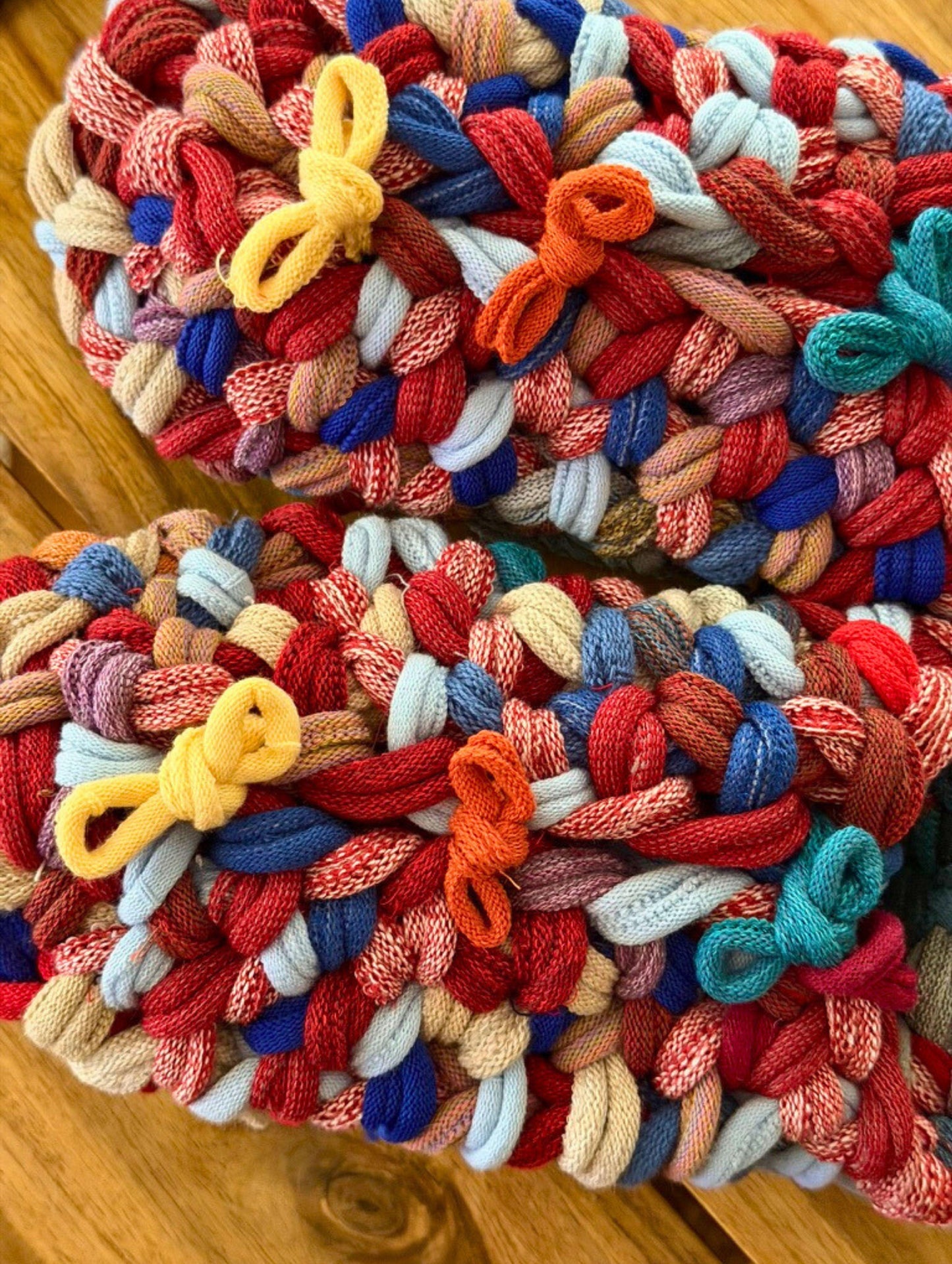 XL | Knit up-cycle slippers 2025-XL23 [XL] 28cm / Regular / 510g