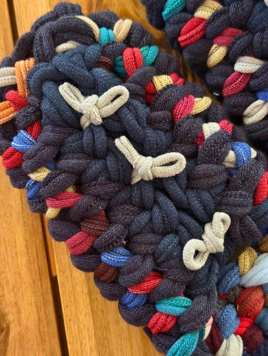 XL | Knit up-cycle slippers 2025-XL29 [XL] 29cm / Regular / 530g