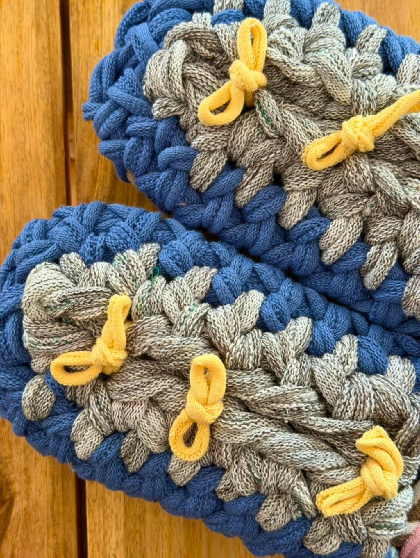 XL | Knit up-cycle slippers 2025-XL06 [XL]
